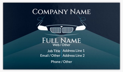 Design Preview for Design Gallery: Auto Dealers Standard Visiting Cards