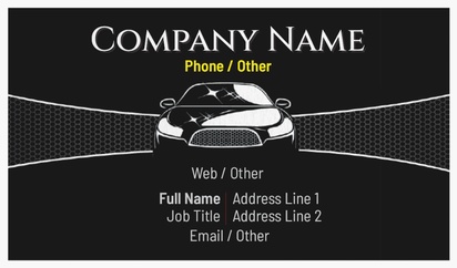 Design Preview for Design Gallery: Auto Dealers Natural Textured Business Cards