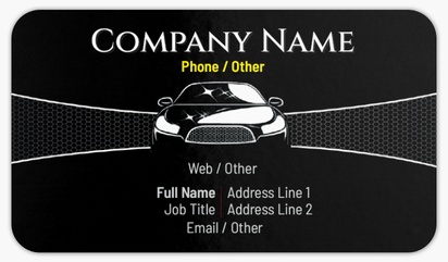 Design Preview for Mini Bus & Coach HIre Rounded Corner Business Cards Templates, Standard (3.5" x 2")