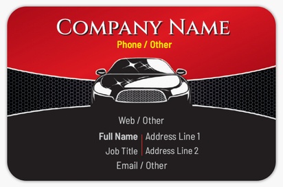 Design Preview for Design Gallery: Car Wash & Valeting Rounded Corner Business Cards, Rounded Standard (85 x 55 mm)