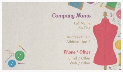 Design Preview for Design Gallery: Hobbies, Toys & Games Natural Textured Business Cards
