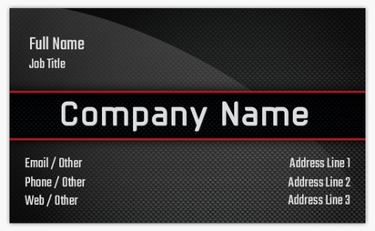 Design Preview for Design Gallery: Auto Dealers Standard Business Cards, Standard (91 x 55 mm)