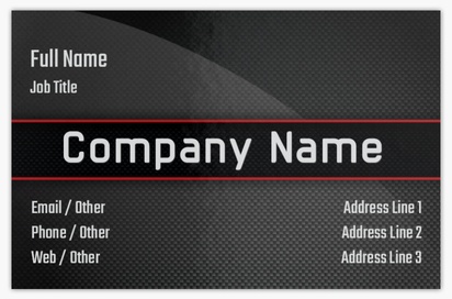 Design Preview for Design Gallery: Auto Dealers Metallic Business Cards