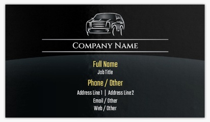 Design Preview for Automotive & Transportation Glossy Business Cards Templates, Standard (3.5" x 2")