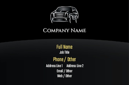 Design Preview for Design Gallery: Car Services Natural Uncoated Business Cards