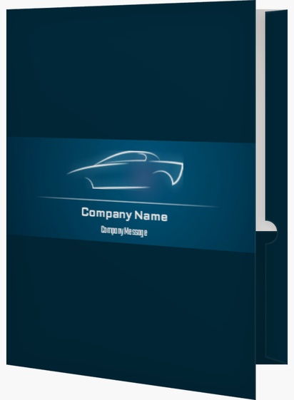 Design Preview for Design Gallery: Automotive & Transportation Custom Presentation Folders, 9.5" x 12"