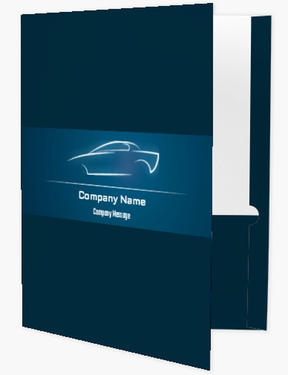 Design Preview for Design Gallery: Automotive & Transportation Presentation Folders, A4