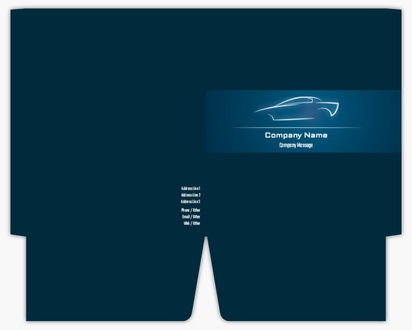 Design Preview for Design Gallery: Automotive & Transportation Presentation Folders, 9.5" x 12"