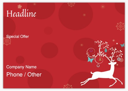 Design Preview for Templates for Christmas Flyers and Pamphlets ,  No fold A6