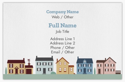 Design Preview for Design Gallery: Property Management Natural Uncoated Business Cards