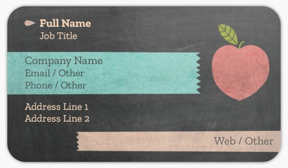 Design Preview for Education & Child Care Rounded Corner Business Cards Templates, Standard (3.5" x 2")