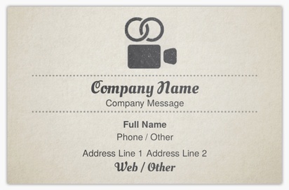 Design Preview for Design Gallery: Movies & Film Ultra-Thick Business Cards, Standard (85 x 55 mm)