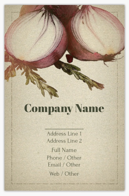 Design Preview for Design Gallery: Farmers Market Pearl Business Cards