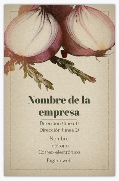 Vista previa del diseño de Galería de diseños de tarjetas con acabado lino para mercado de productos agrícolas