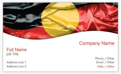 Design Preview for Design Gallery: Patriotic & Military Standard Business Cards, Standard (91 x 55 mm)