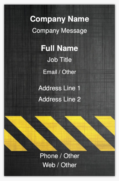 Design Preview for Design Gallery: Paving Ultra-Thick Business Cards, Standard (85 x 55 mm)