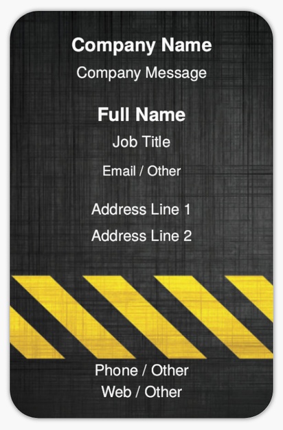 Design Preview for Design Gallery: Paving Rounded Corner Business Cards, Rounded Standard (85 x 55 mm)