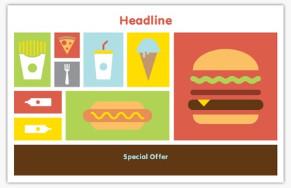 Design Preview for Design Gallery: Food & Beverage Postcards, Oversized