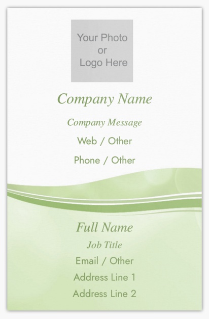 Design Preview for Design Gallery: Nature & Landscapes Metallic Business Cards