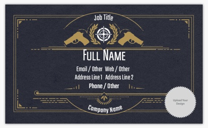 Design Preview for Templates for Law, Public Safety & Politics Standard Name Cards , Standard (91 x 55 mm)