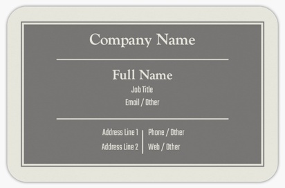 Design Preview for Design Gallery: Law, Public Safety & Politics Rounded Corner Business Cards, Rounded Standard (85 x 55 mm)