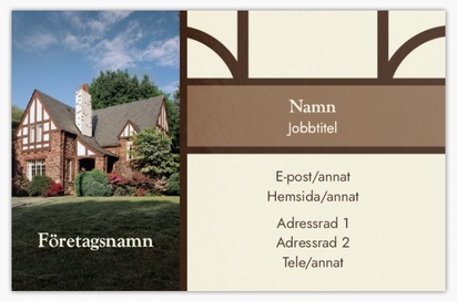 Förhandsgranskning av design för Designgalleri: Fastighetsbesiktning Extratjocka visitkort, Standard (85 x 55 mm)