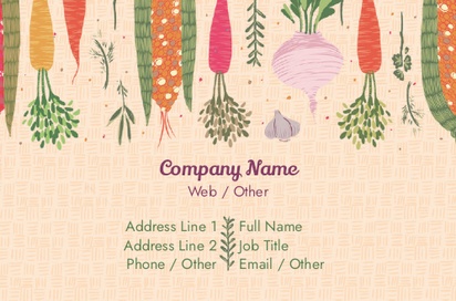 Design Preview for Design Gallery: Farmers Market Natural Uncoated Business Cards