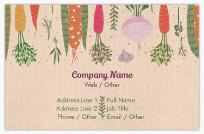 Design Preview for Design Gallery: Organic Food Stores Natural Uncoated Business Cards
