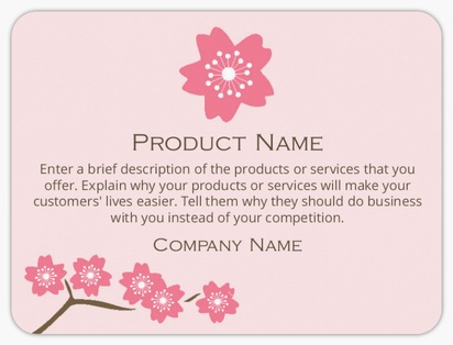 Design Preview for Design Gallery: Beauty & Spa Product Labels on Sheets, Rounded Rectangle 10 x 7.5 cm