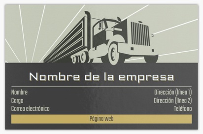 Vista previa del diseño de Galería de diseños de tarjetas de visita extragruesas para camiones, Standard (85 x 55 mm)