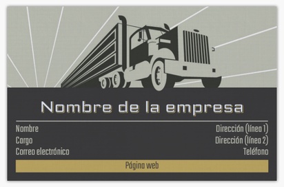 Vista previa del diseño de Galería de diseños de tarjetas con acabado lino para camiones
