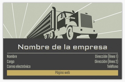 Vista previa del diseño de Galería de diseños de tarjetas de visita standard para camiones, Standard (85 x 55 mm)