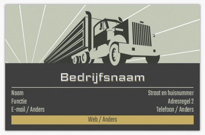 Voorvertoning ontwerp voor Ontwerpgalerij: Vrachtwagenchauffeur Matte visitekaartjes