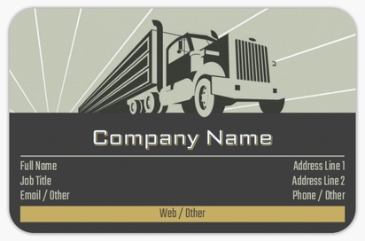 Design Preview for Design Gallery: Trucking Rounded Corner Business Cards, Rounded Standard (85 x 55 mm)