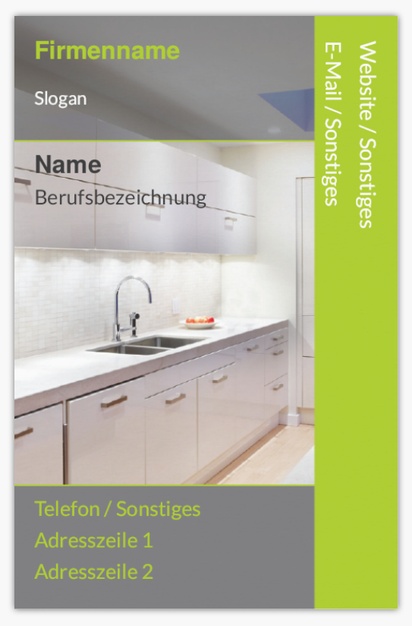 Designvorschau für Designgalerie: Standard-Visitenkarten Umbau Küche & Bad, Standard (85 x 55 mm)