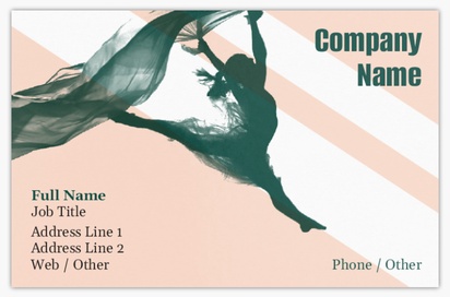 Design Preview for Design Gallery: Dance & Choreography Ultra-Thick Business Cards, Standard (85 x 55 mm)