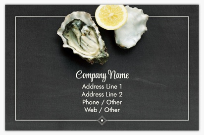 Design Preview for Design Gallery: Fish Markets Textured Uncoated Business Cards