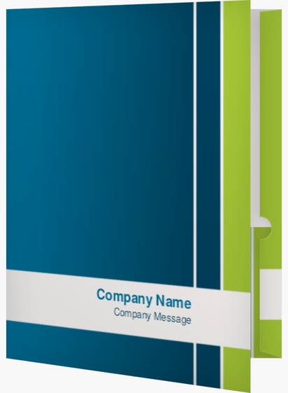 Design Preview for Design Gallery: Finance & Insurance Custom Presentation Folders, 9.5" x 12"