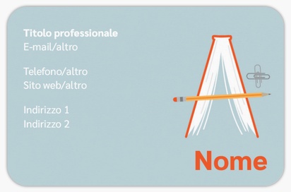 Anteprima design per Galleria di design: biglietti da visita con angoli arrotondati per educazione, Arrotondati Standard (85 x 55 mm)