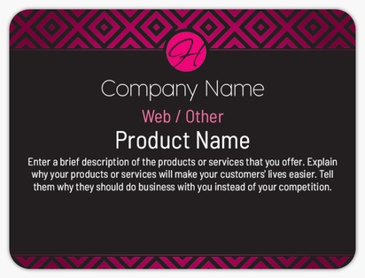 Design Preview for Design Gallery: Bold & Colourful Product Labels, 10.2 x 7.6 cm Rounded Rectangle
