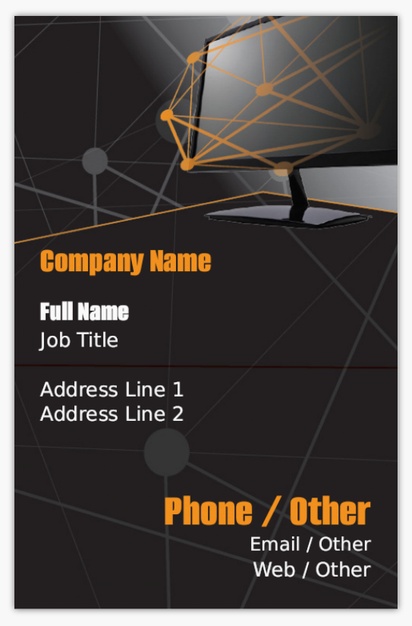 Design Preview for Design Gallery: Information & Technology Matte Business Cards