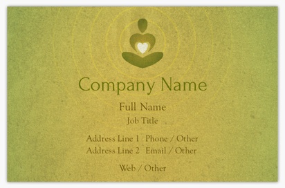 Design Preview for Design Gallery: Yoga & Pilates Pearl Business Cards