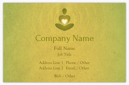 Design Preview for Design Gallery: Yoga & Pilates Standard Business Cards, Standard (85 x 55 mm)