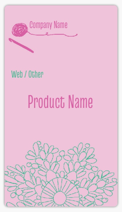 Design Preview for Custom Clothing Labels, 8.7 x 4.9 cm Rounded Rectangle