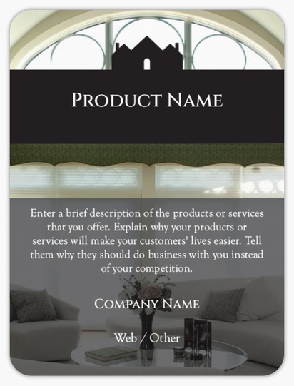 Design Preview for Design Gallery: Estate Development Product Labels on Sheets, Rounded Rectangle 10 x 7.5 cm