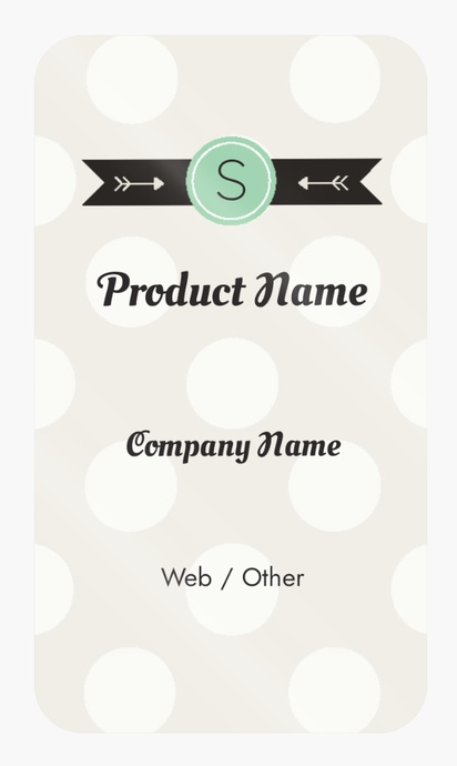 Design Preview for Design Gallery: Clothing Product Labels on Sheets, Rounded Rectangle 8.7 x 4.9 cm