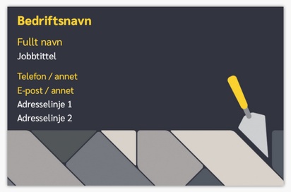 Forhåndsvisning av design for Designgalleri: Murverk Standard visittkort, Standard (85 x 55 mm)
