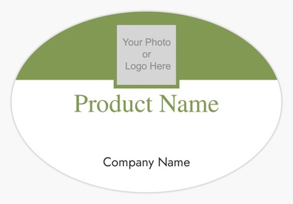 Design Preview for Design Gallery: Business Services Product & Packaging Labels, Oval  7.6 x 5.1 cm 