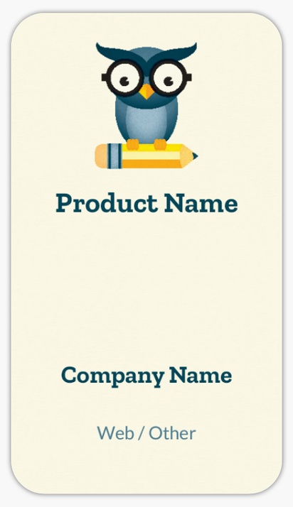 Design Preview for Design Gallery: Animals Product & Packaging Labels, Rounded Rectangle  8.7 x 4.9 cm 