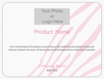Design Preview for Design Gallery: Product & Packaging Labels, Rounded Rectangle  10.2 x 7.6 cm 